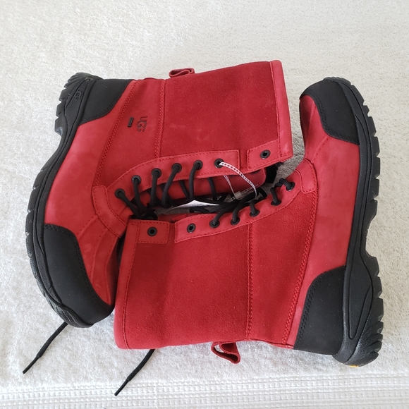 UGG red suede mens boots size 9,5 - Picture 7 of 7